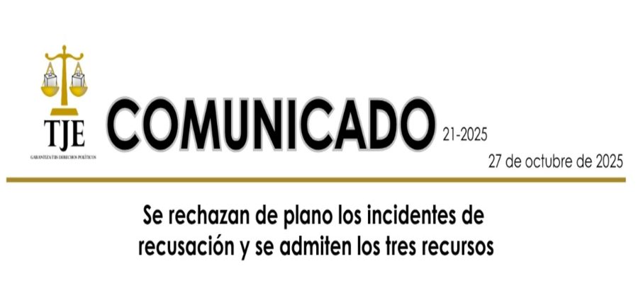 Se rechazan de plano los incidentes de recusación y se admiten los tres recursos